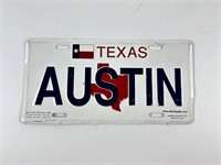Texas Austin Decorative License Plate