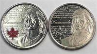2012 Canada Tecumseh Commemorative Quarters