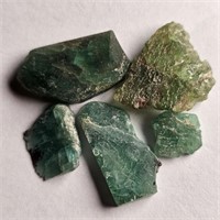 CERT 24.35 Ct Rough Emerald Gemstones Lot , GLI Ce