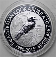 Australia Kookaburra Silver Dollar Bullion Series