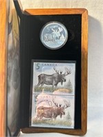 2005 $5 .9999 Silver Coin - Majestic Moose Set wit
