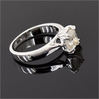 APPR $1700 Moissanite Ring 1.2 Ct 925 Silver