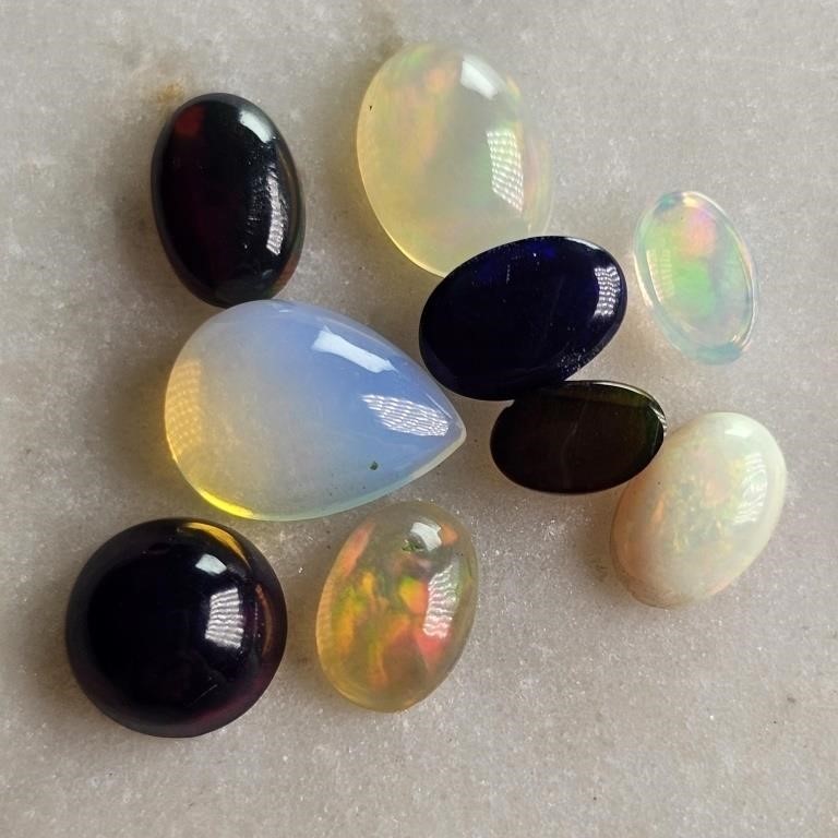 CERT 3.10 Ct Ethiopian Multi Colour Fire Opal Gems