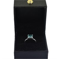 APPR $3300 Moissanite Ring 2.5 Ct 925 Silver