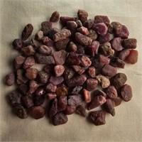 CERT 347 Ct Rough Untreated Ruby Gemstones Lot