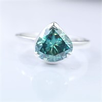 APPR $3600 Moissanite Ring 3.9 Ct 925 Silver