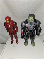 Two super heroes hulk ironman