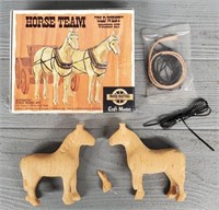 Horse Team "Old West" Wooden Kit