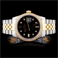 Rolex DateJust YG/SS 1.50ct Diamond 36mm Watch
