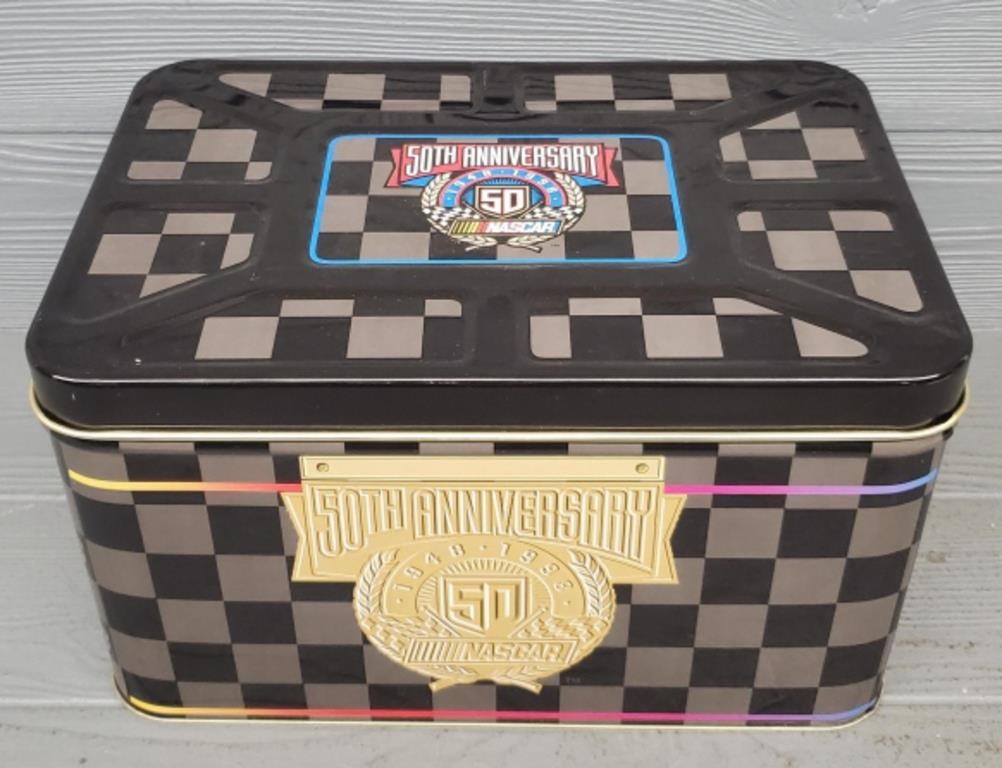 50th Anniversary Nascar Collectable Tin Box