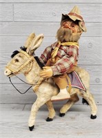 Antique Mountain Man on Donkey