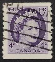Canada 1954 Elizabeth II 4 Cents Stamp #347