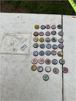41 Assorted Bottle Caps