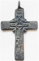 1800s Russian Orthodox billon Cross 45mm