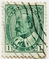Canada 1903 Edward VII 1 Cent Postage Stamp #89