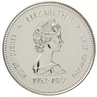 Silver 1977 RCM $1 Coin Throne of the Senate