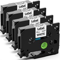 Brother Label Maker Tape 4-Pack x3