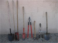 7 Yard Tools, Shovels, Post Hole Digger & more