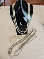 Necklace, Bracelet, Earrings & Belt