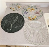 Lovely Serveware & Marble Plate