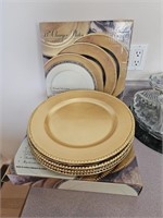 Gold Leaf Festive Plate Sets