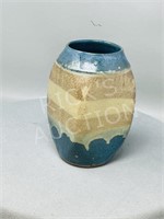 pottery vase by Brosz - signed - 7"