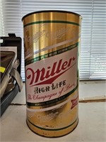 Vintage Miller Beer Trash Bin