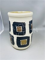 Pottery vase - signed - 9.5" tall
