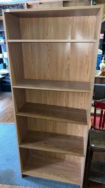 Five Shelf Adjustable Bookcase
