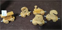 Five Piece Small Wooden Train Set