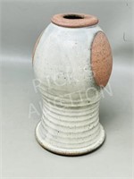 Pottery vase, signed Creed - 7.5" tall