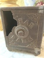 Vintage cast iron bank