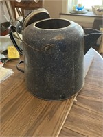 Vintage blue graniteware coffee pot