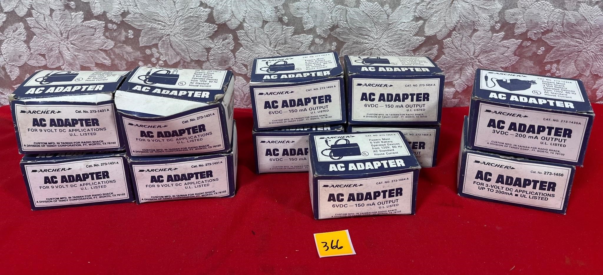 9volt,6volt&3volt AC Adapters-NIB