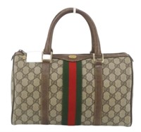 Gucci GG Supreme Sherry Line Mini Boston Bag
