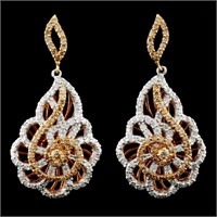 14K Gold 1.71ctw Diamond Earrings