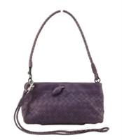 Bottega Veneta Purple Intrecciato 2WAY Handbag