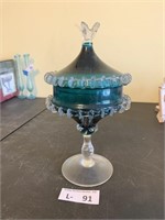 Empoli Murano? Teal Candy Dish