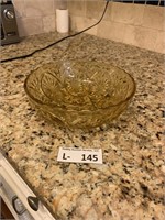 Amber Glass Dish