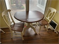 Double Drop Leaf Dining Table & 2 Chairs