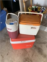 (2) Ice Chest & Water Jug