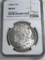 1904 o MS 64 NGC Morgan Dollar-$125 CPG