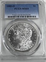 1885 O MS 64 PCGS Morgan Dollar-$115