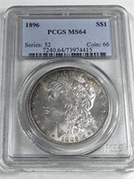 1896 MS64 PCGS Morgan Dollar-$115 CPG
