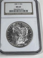 1881 s MS 65 NGC Morgan Dollar- $225 CPG