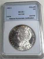 1880 s MS65+ Morgan Dollar- $550 CPG