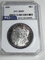 1886 MS67 Morgan Dollar- $ 1250