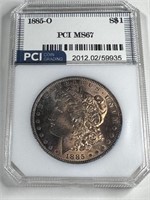 1885 o MS67 Morgan Dollar- $1440 CPG