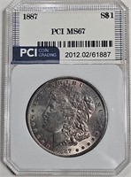 1887 MS 67 Morgan Dollar - $ 1500 CPG