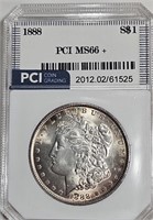 1888 MS 66 + Morgan Dollar- NO Comps! $1200